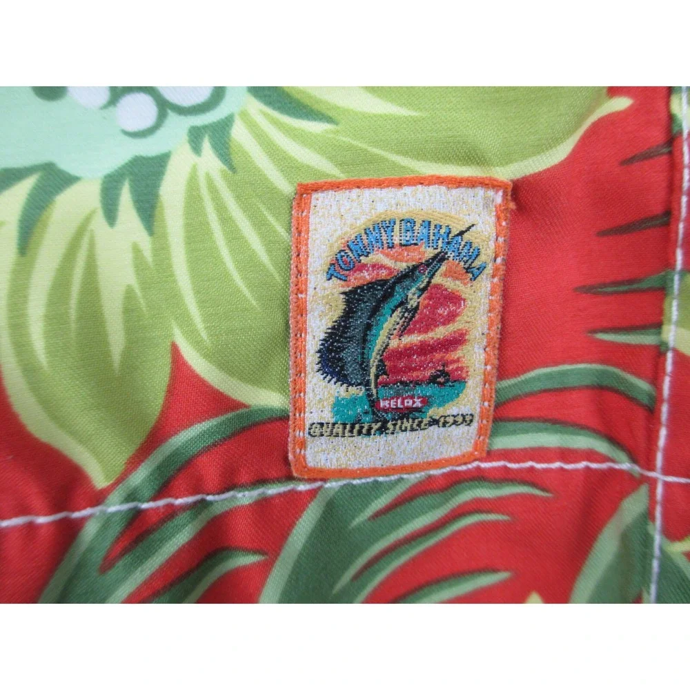 Tommy‎ Bahama Swim Trunks Mens Small Orange Floral Board Shorts Bathing Suit